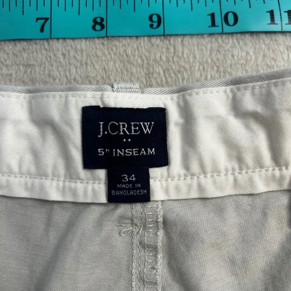 J.Crew Men's Stretch Chino Shorts Size 34 Light Gray 5